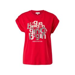 s.Oliver Red Label T-Shirt imprimée à volants - rouge (31D2)