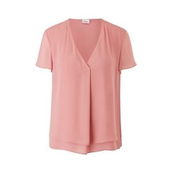 s.Oliver Black Label Short-sleeved blouse in a layered design - pink (4330)