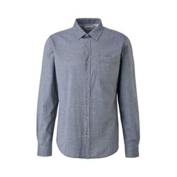 s.Oliver Red Label Slim fit: cotton shirt with pocket  - blue (5959)