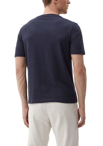 s.Oliver Red Label T-Shirt mit Labelprint - blau (59D1)