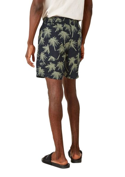s.Oliver Red Label Relaxed fit: Bermudas with an all-over pattern - blue (59A3)