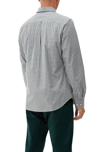 s.Oliver Red Label Slim: Checked shirt - green/gray (78N8)