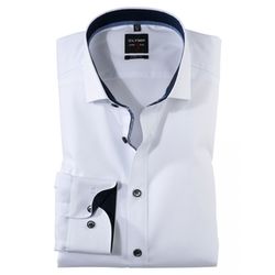Olymp Body Fit: business shirt - white (00)