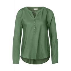 Street One Blouse in plain color - green (14086)