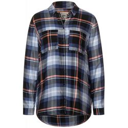 Street One Shirt blouse with check pattern - blue (34095)