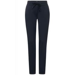 Cecil Casual fit jersey pants - blue (10128)