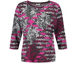 Gerry Weber Collection 3/4 sleeve shirt - black/pink (01038)