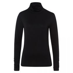More & More Jersey-Roll-Neck - black/pink (0790)