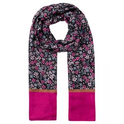 More & More Scarf with flower print - black (4790)