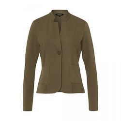 More & More Blazer en jersey avec col montant - brun/vert (0660)