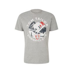 Tom Tailor Printed  t-shirt - gray (12035)