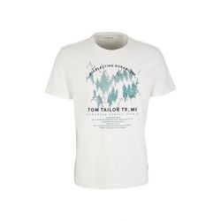 Tom Tailor 1032979 printed t-shirt - white (10332)