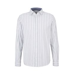 Tom Tailor Regular striped shirt - white (29019)