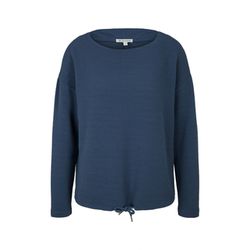 Tom Tailor Sweatshirt mit Struktur - blau (10904)