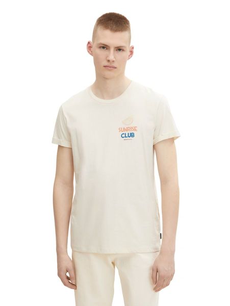 Tom Tailor Denim T-shirt imprimé - beige (13808)
