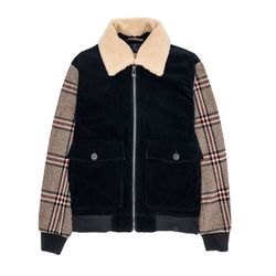 Colours & Sons Jacket with teddy fur - blue/beige (698)