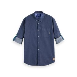 Scotch & Soda Indigo stretch chambray shirt  - blue (4622)