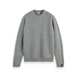 Scotch & Soda Structured knit sweater - gray (0606)