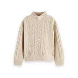 Scotch & Soda Knitted Lurex Wool blend pullover - white (622)