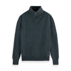 Scotch & Soda Sweater with zipper  - gray/blue (2854)
