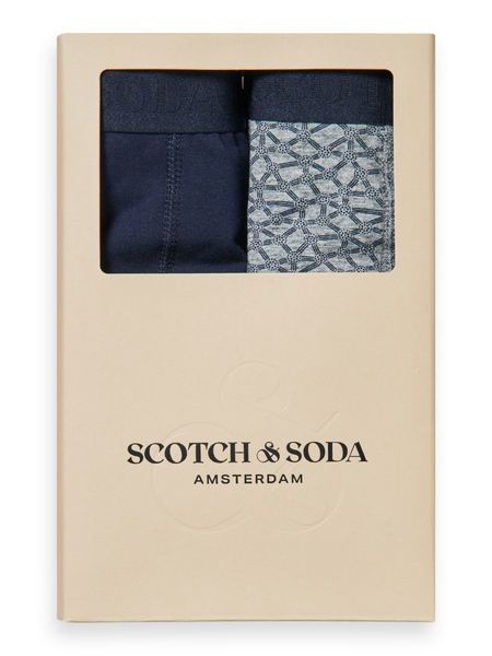 Scotch & Soda Lot de 2 boxershorts - gris/bleu (218)
