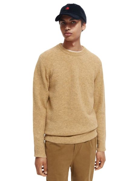 Scotch and Soda  Structured knit recycled cotton blend sweater in