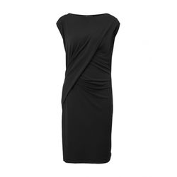 comma Jersey dress with draping - black (9999)