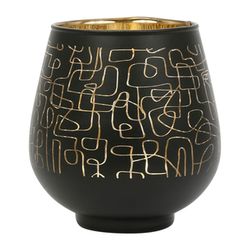 SEMA Design Tealight holder - gold/black (Noir)