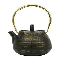SEMA Design Teapot with filter - gold/black (Noir)