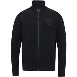 PME Legend Zip Jacket Cotton Structure Knit - black (999)