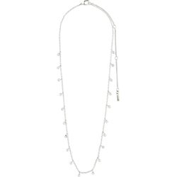 Pilgrim Crystal multi drops necklace - Maja - silver (SILVER)
