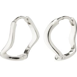 Pilgrim Hoop earrings - Alberte - silver (SILVER)