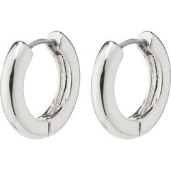 Pilgrim Recycled chunky hoop earrings - Tyra - silver (SILVER)