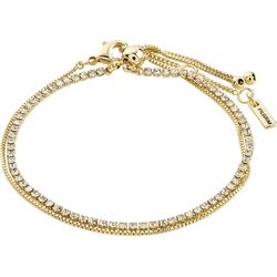 Pilgrim Crystal bracelet set - Mille - gold (GOLD)