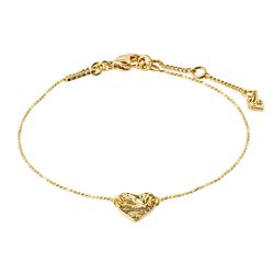 Pilgrim Heart pendant bracelet - Sophia - gold (GOLD)