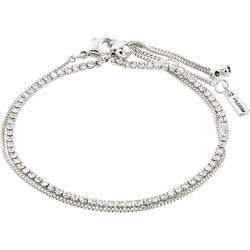 Pilgrim Crystal bracelet set - Mille - silver (SILVER)
