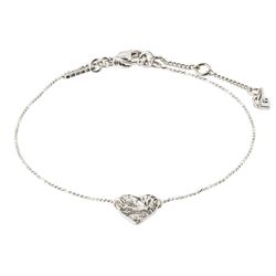 Pilgrim Heart pendant bracelet - Sophia - silver (SILVER)