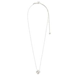 Pilgrim Heart pendant necklace - Sophia - silver (SILVER)