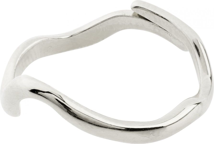 Pilgrim Organic shape ring - Alberte - silver (SILVER)