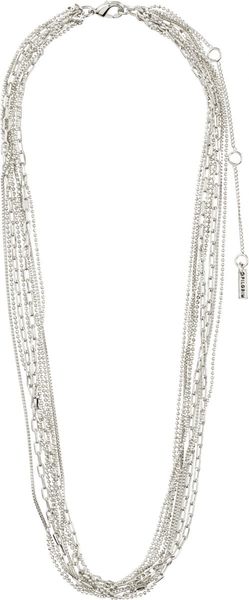 Pilgrim Chain necklace - Lilly - silver (SILVER)