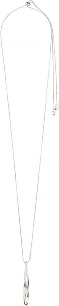 Pilgrim Teardrop pendant necklace - Alberte - silver (SILVER)