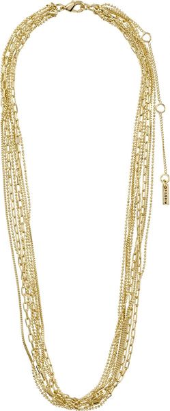 Pilgrim Chain necklace - Lilly - gold (GOLD)