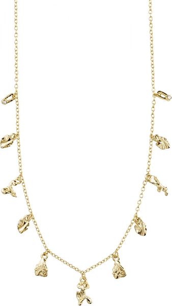 Pilgrim Charm necklace - Peace - gold (GOLD)