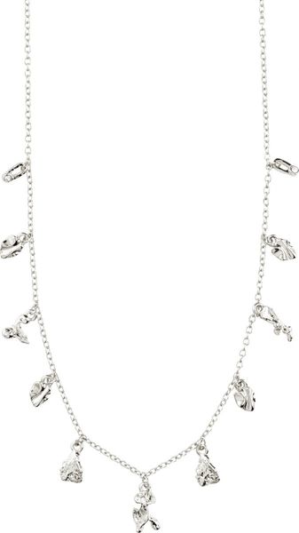 Pilgrim Charm necklace - Peace - silver (SILVER)