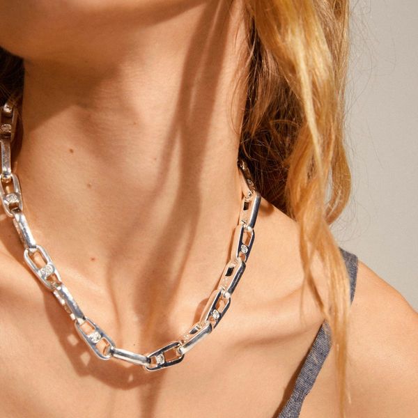 Pilgrim Chain necklace - Love - silver (SILVER)