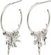 Pilgrim Pendant hoop earrings - Freedom - silver (SILVER)