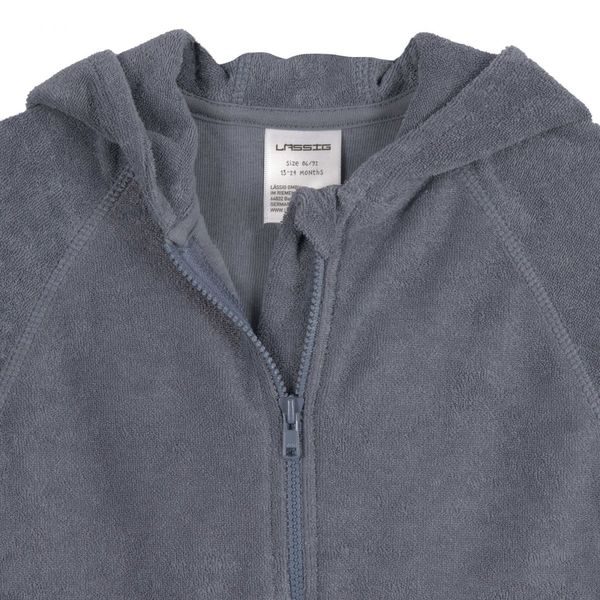 Lässig Terry cloth jacket - gray (Anthracite)