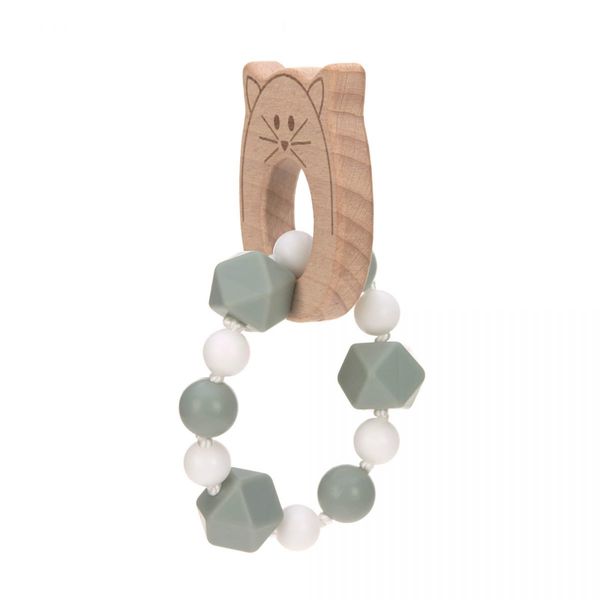 Lässig Bracelet de dentition chat - blanc/vert/beige (00)