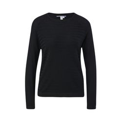 Q/S designed by Pull en tricot avec motif structuré - noir (9999)