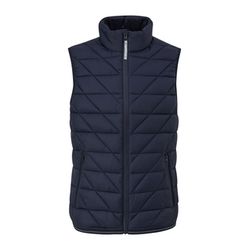 s.Oliver Red Label Lightweight quilted vest with stand up collar - blue (5958)